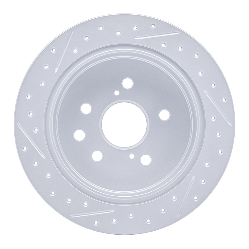 Lexus IS250 Brake Rotor (1) - Rear Right - DFC - Drilled & Slotted Geoperformance - `06-`15