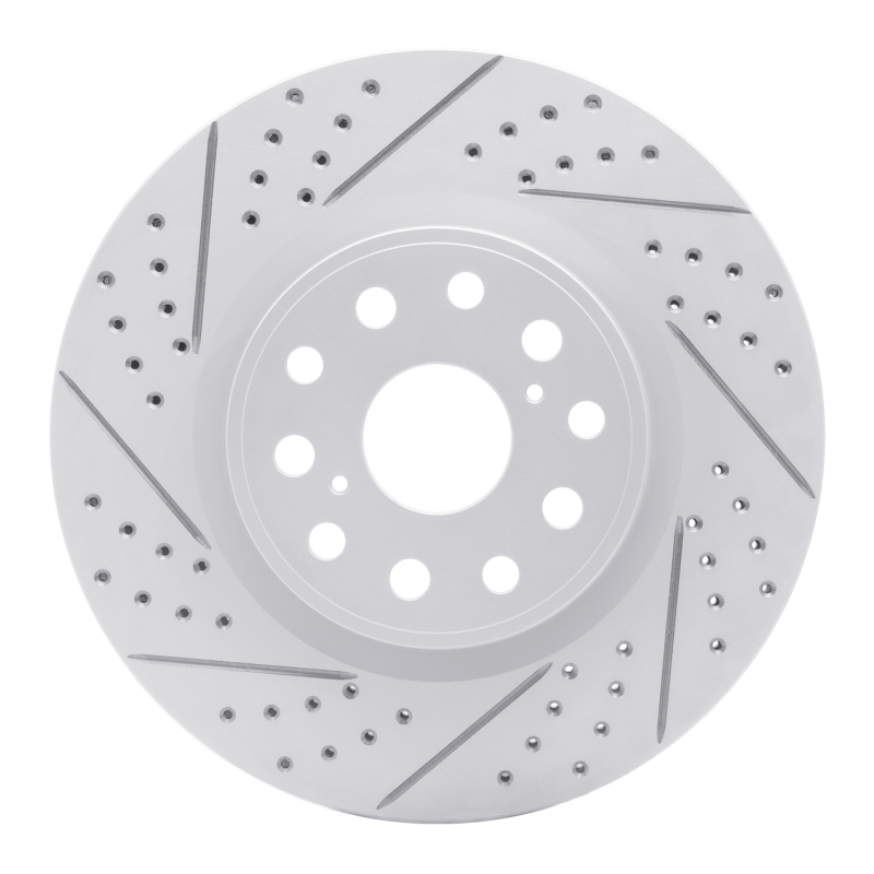 Lexus Ls460 Brake Rotor (1) - Front Left - DFC - Drilled & Slotted Geoperformance - `07-`23