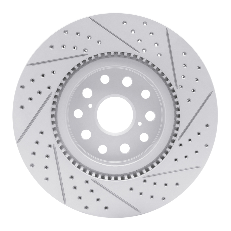 Lexus Ls460 Brake Rotor (1) - Front Left - DFC - Drilled & Slotted Geoperformance - `07-`23