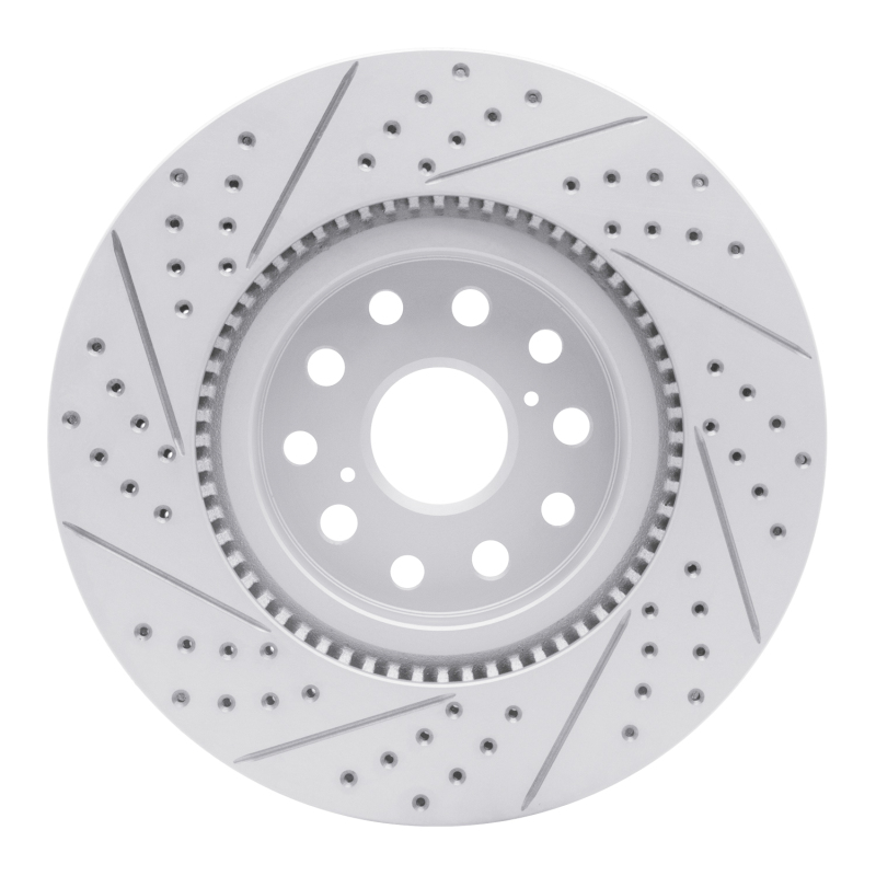 Lexus LS460 Brake Rotor (1) - Front Right - DFC - Geoperformance Rotor - Drilled & Slotted - `07-`23