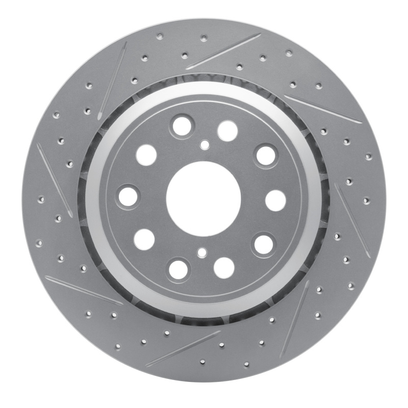 Lexus Ls460 Brake Rotor (1) - Rear Left - DFC - Drilled & Slotted Geoperformance - `07-`17
