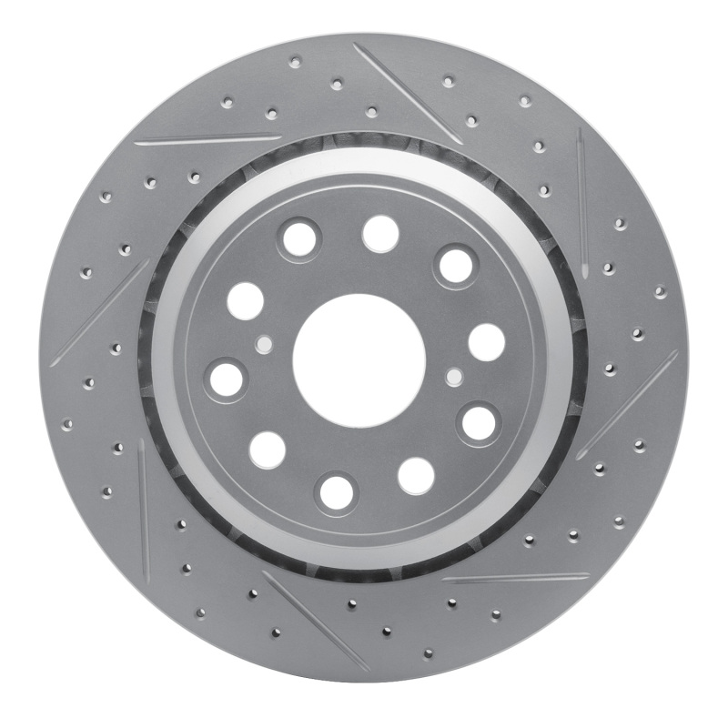 Lexus Ls460 Brake Rotor (1) - Rear Right - DFC - Drilled & Slotted Geoperformance - `07-`17