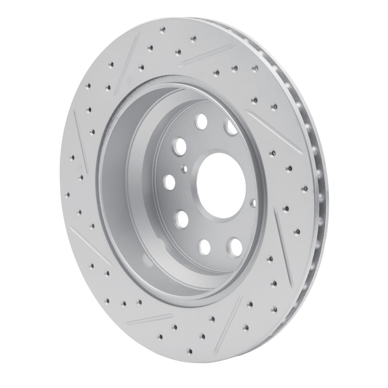 Lexus Ls460 Brake Rotor (1) - Rear Right - DFC - Drilled & Slotted Geoperformance - `07-`17
