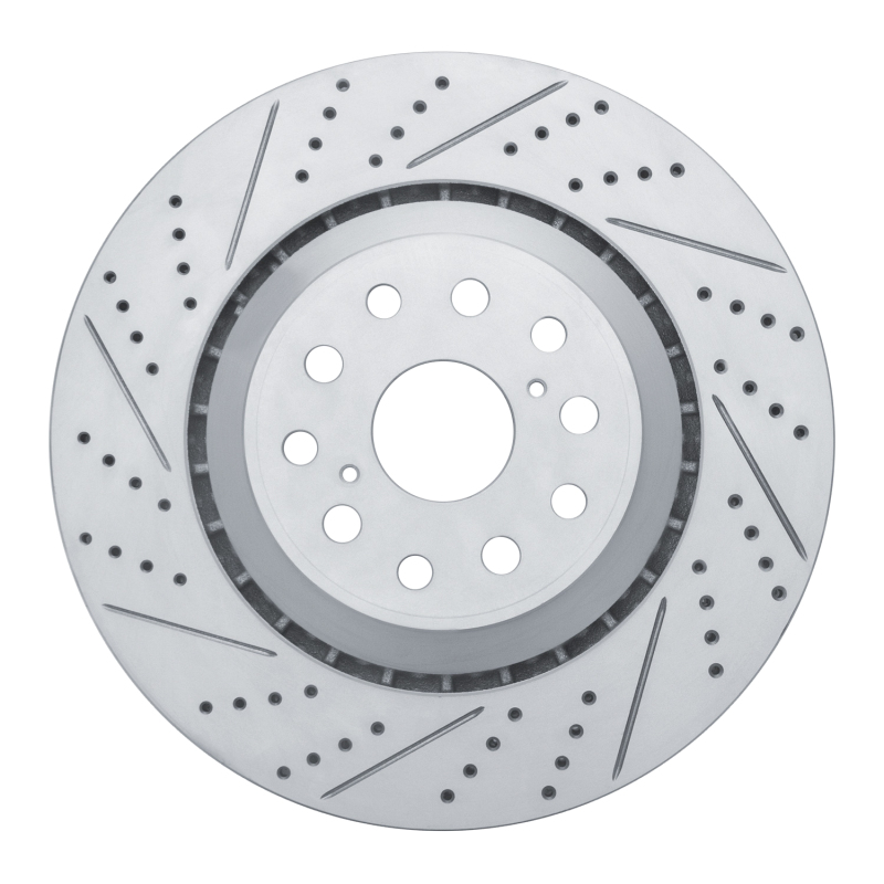 Lexus Ls460 Brake Rotor (1) - Left Front - DFC - Drilled & Slotted Geoperformance - `07-`23