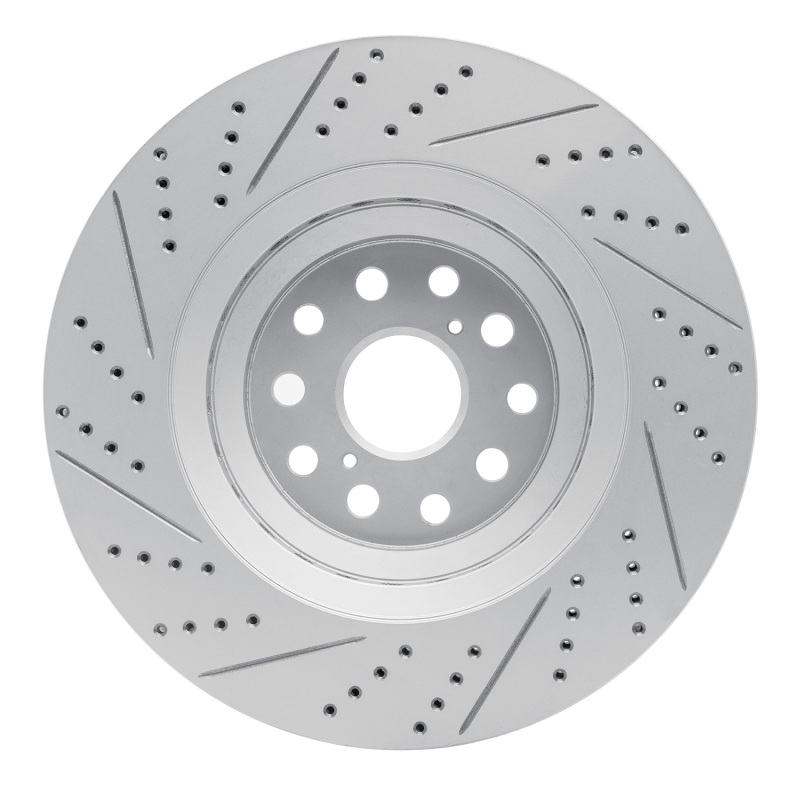 Lexus Ls500 Brake Rotor (1) - Right Front - DFC - Drilled & Slotted Geoperformance - `07-`23