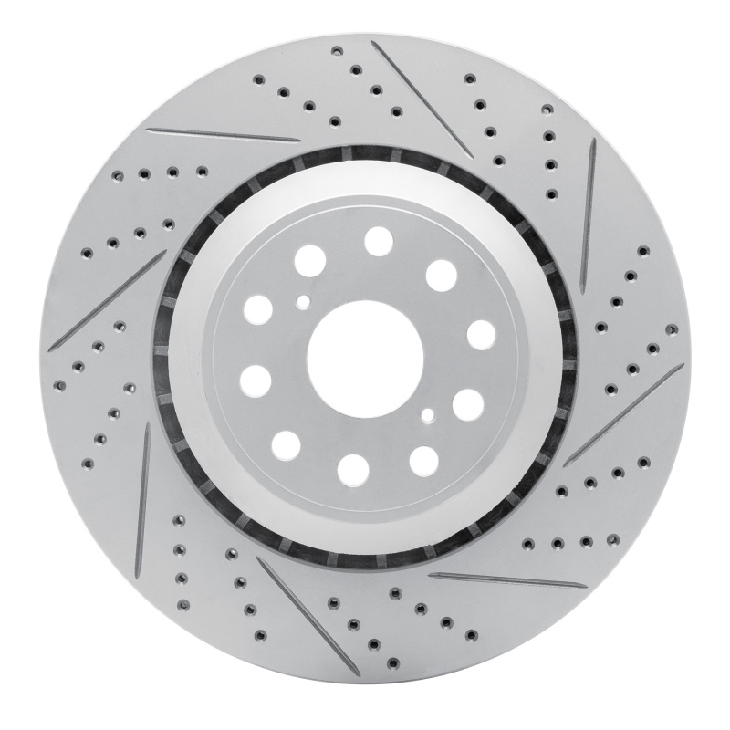 Lexus Ls500 Brake Rotor (1) - Right Front - DFC - Drilled & Slotted Geoperformance - `07-`23