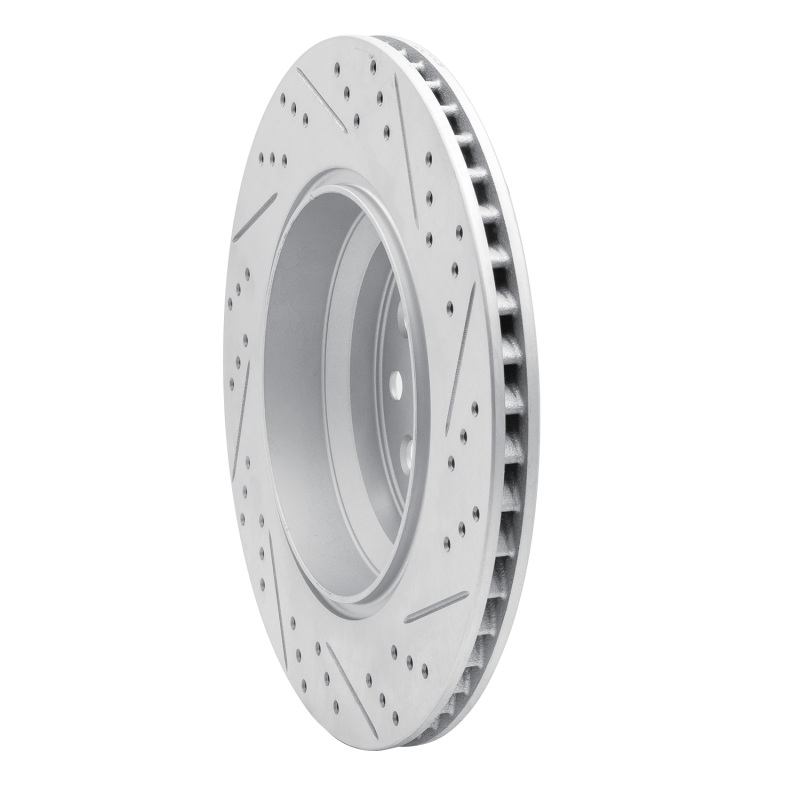 Lexus Ls600H Brake Rotor (1) - Left Rear - DFC - Drilled & Slotted Geoperformance - `07-`17