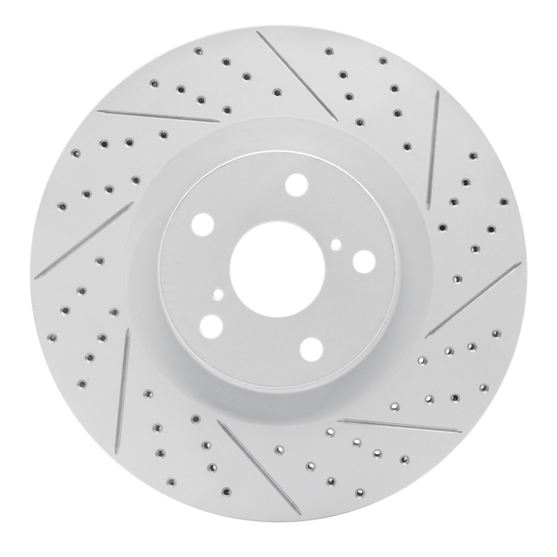 Lexus GS450H Brake Rotor (1) - Right Front - DFC - Drilled & Slotted Geoperformance - `09-`11