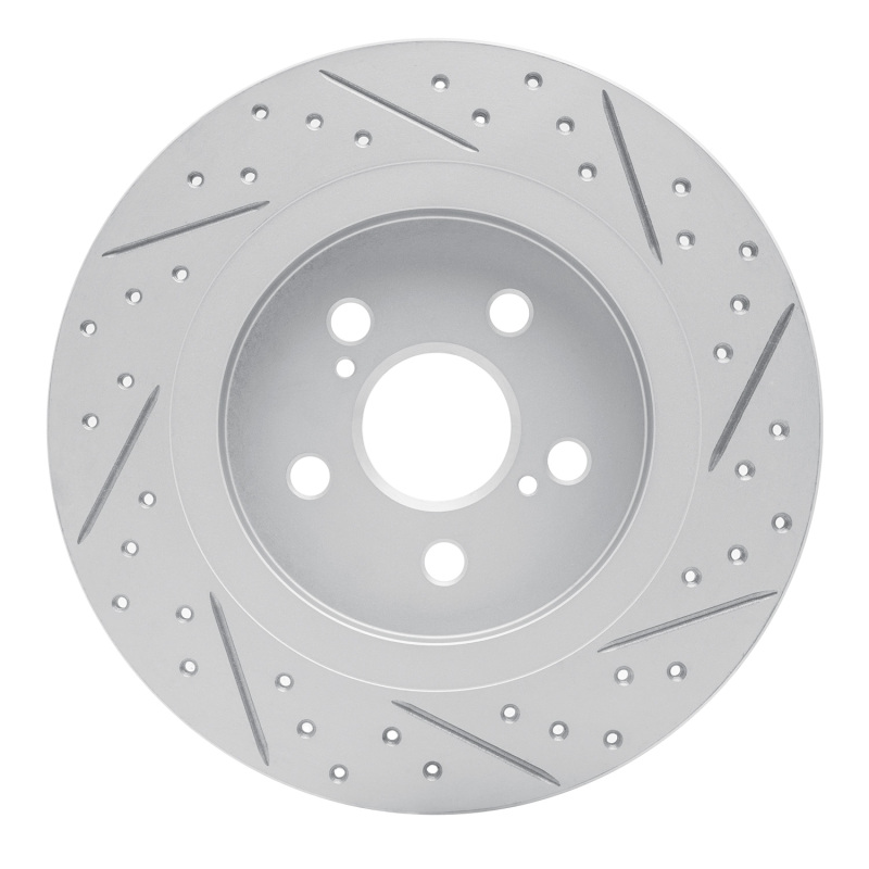 Lexus CT200h Brake Rotor (1) - Rear Left - DFC - Drilled & Slotted Geoperformance - `11-`17