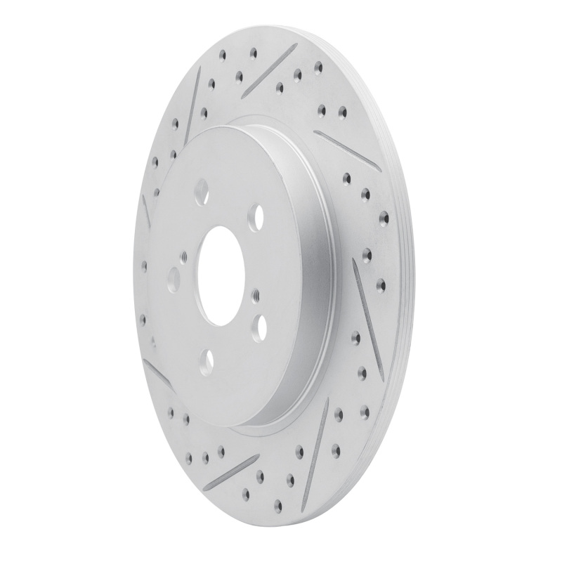 Lexus CT200h Brake Rotor (1) - Rear Left - DFC - Drilled & Slotted Geoperformance - `11-`17