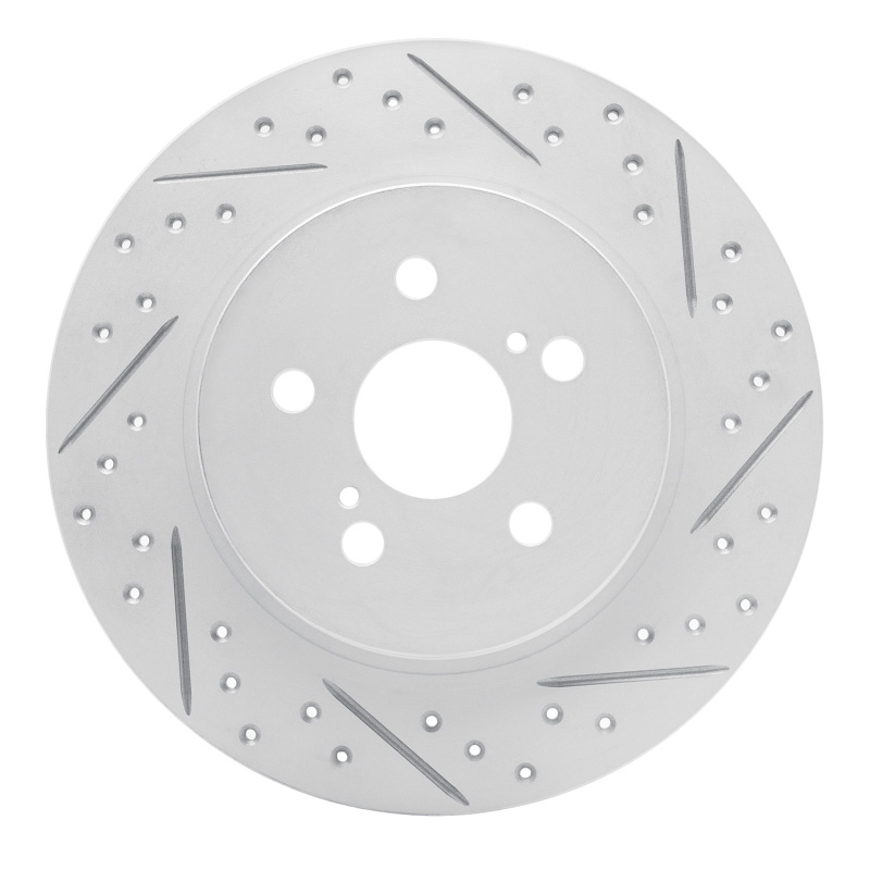 Lexus Ct200H Brake Rotor (1) - Rear Right - DFC - Geoperformance Drilled & Slotted - `11-`17