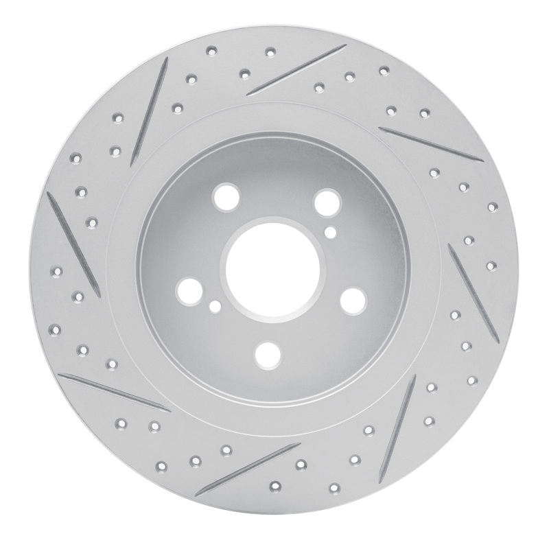 Lexus Ct200H Brake Rotor (1) - Rear Right - DFC - Geoperformance Drilled & Slotted - `11-`17
