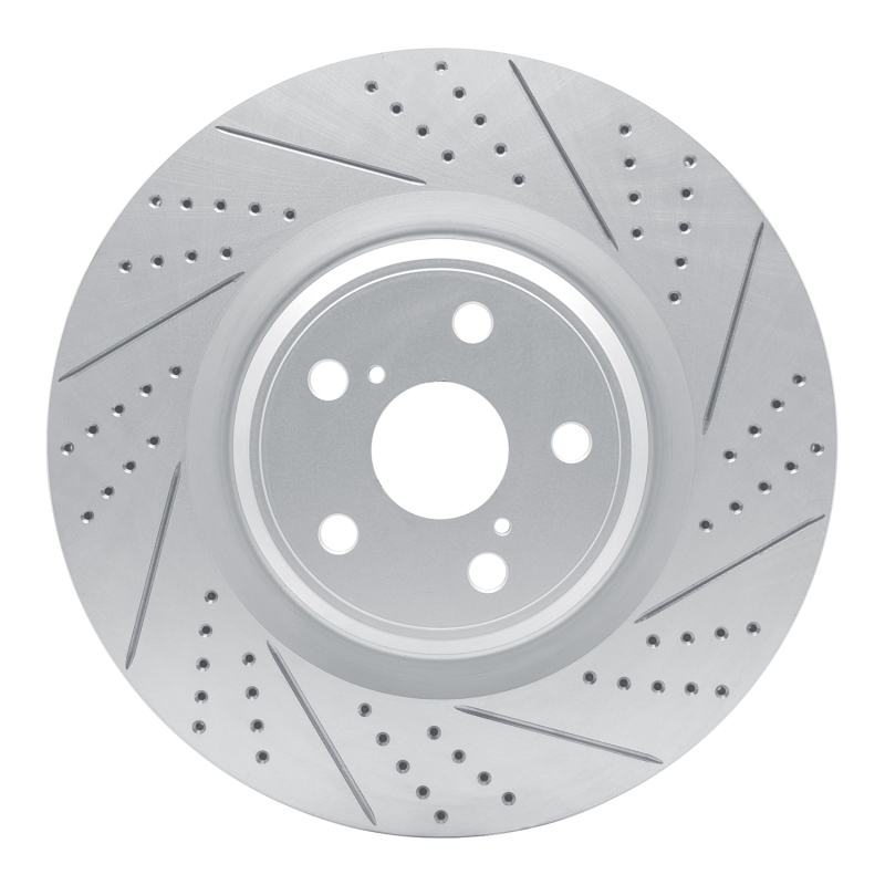 Lexus Ls460 Brake Rotor (1) - Right Front - DFC - Drilled & Slotted Geoperformance - `10-`17