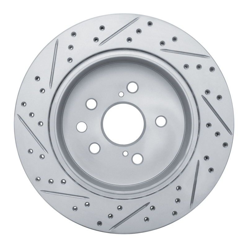Lexus IS200T Brake Rotor (1) - Rear Right - DFC - Geoperformance Drilled & Slotted - `06-`20