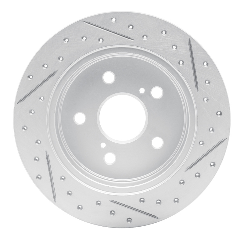 Lexus Nx300H Brake Rotor (1) - Rear Left - DFC - Drilled & Slotted Geoperformance - `15-`26