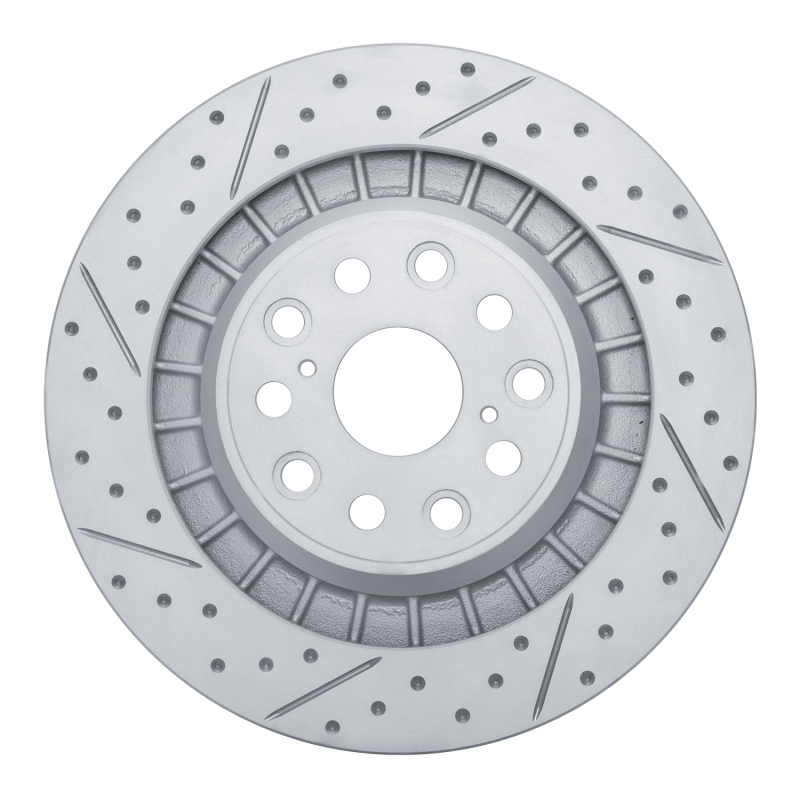 Lexus Ls500 Brake Rotor (1) - Rear - DFC - Drilled & Slotted Geoperformance - `18-`23