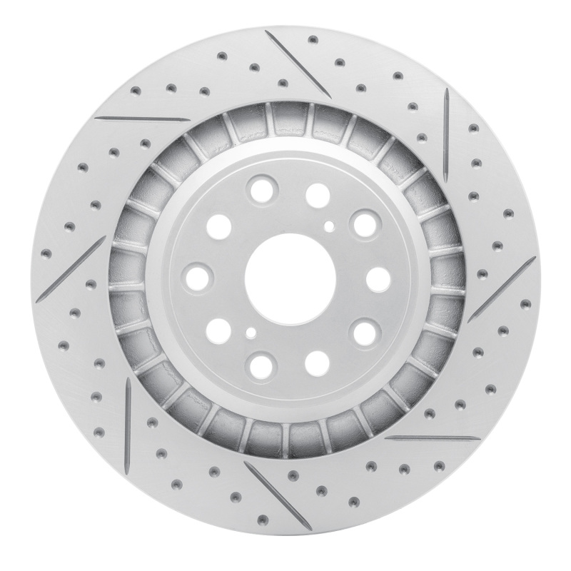 Lexus Ls500 Brake Rotor (1) - Right Rear - DFC - Drilled & Slotted Geoperformance - `18-`23