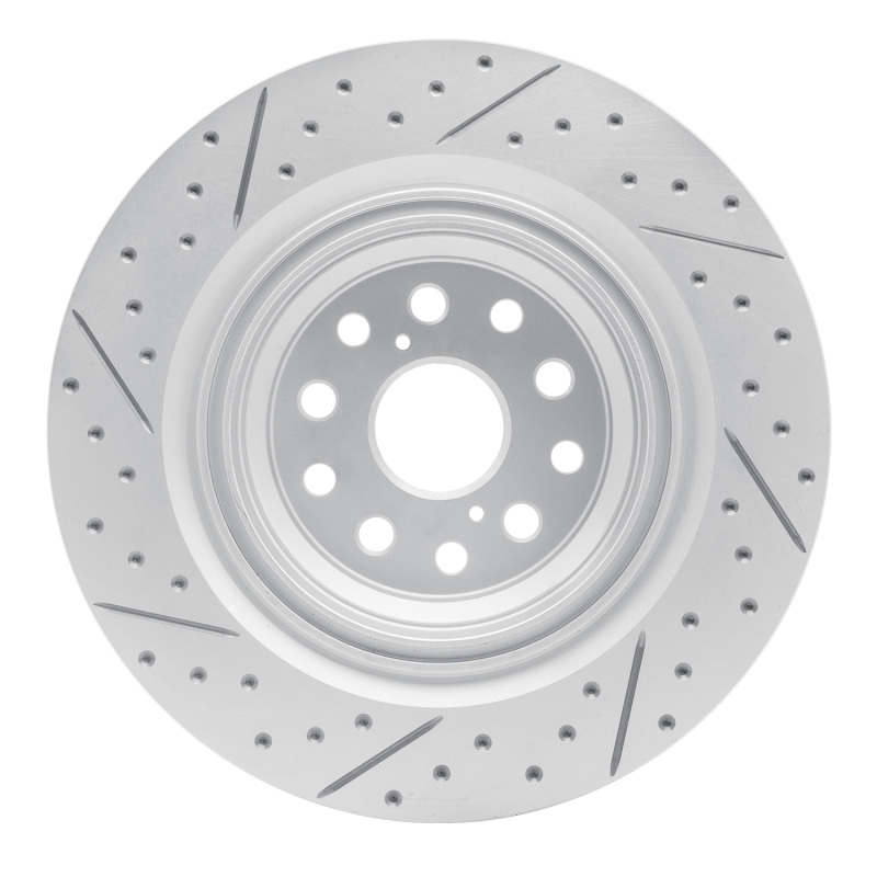 Lexus Ls500 Brake Rotor (1) - Right Rear - DFC - Drilled & Slotted Geoperformance - `18-`23