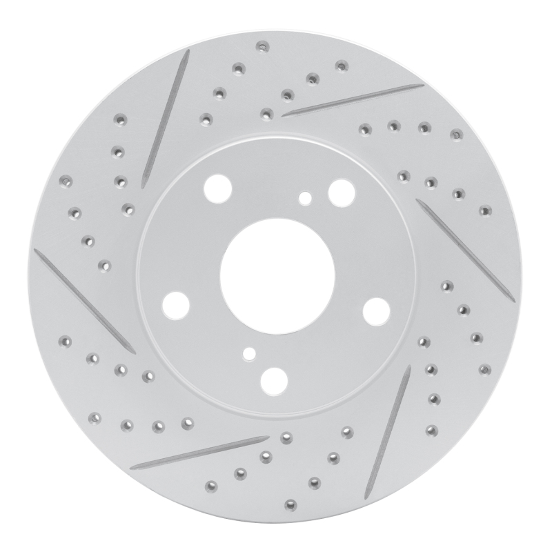 Lexus ES300 Brake Rotor (1) - Front Left - DFC - Drilled & Slotted Geoperformance - `92-`06
