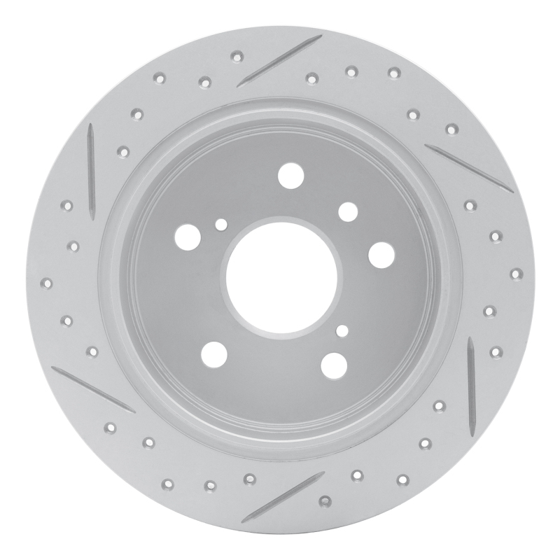 Lexus ES300 Brake Rotor (1) - Rear Right - DFC - Drilled & Slotted Geoperformance - `92-`03