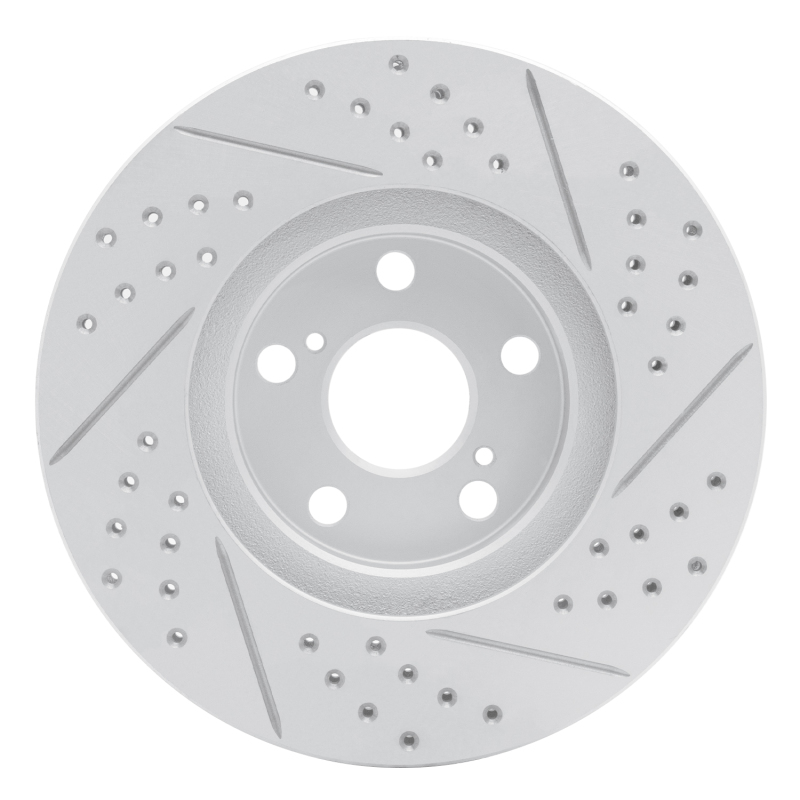 Pontiac Vibe Brake Rotor (1) - Front Left - DFC - Geoperformance Rotor - Drilled and Slotted - `00-`10
