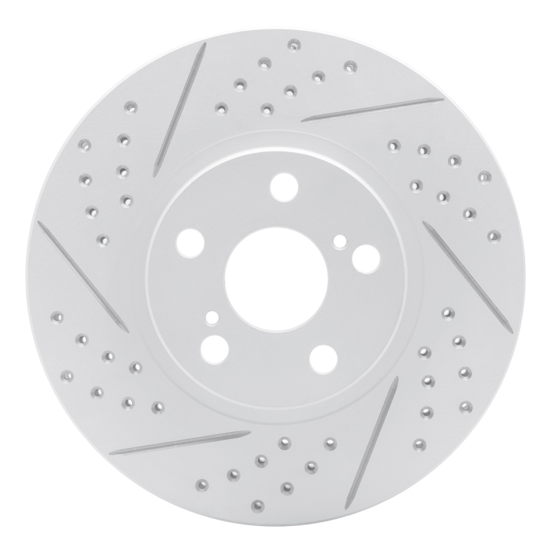 Pontiac Vibe Brake Rotor (1) - Front Left - DFC - Geoperformance Rotor - Drilled and Slotted - `00-`10