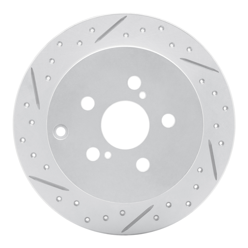 Pontiac Vibe Brake Rotor (1) - Rear Left - DFC - Geoperformance Drilled & Slotted - `00-`10