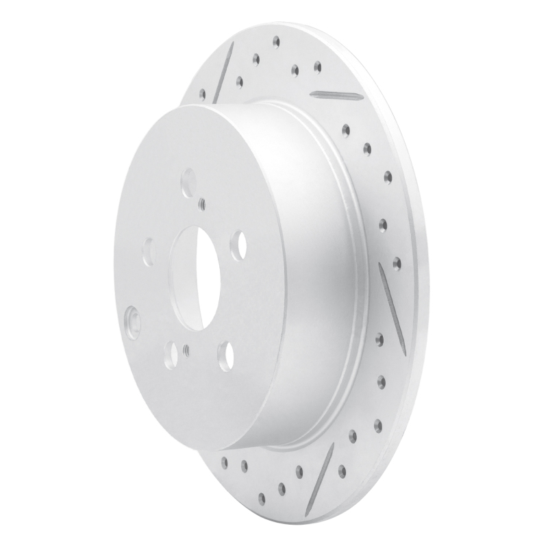 Pontiac Vibe Brake Rotor (1) - Rear Left - DFC - Geoperformance Drilled & Slotted - `00-`10