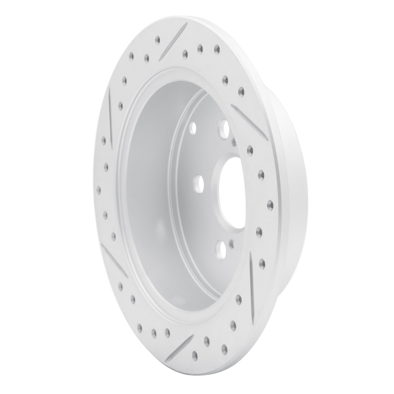 Pontiac Vibe Brake Rotor (1) - Rear Right - DFC - Geoperformance - Drilled & Slotted - `00-`10