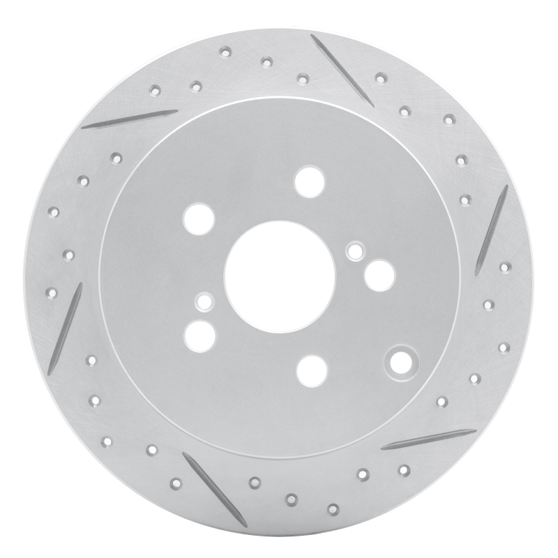 Pontiac Vibe Brake Rotor (1) - Rear Right - DFC - Geoperformance - Drilled & Slotted - `00-`10