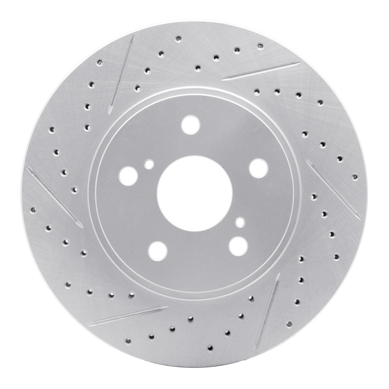 Lexus IS250 Brake Rotor (1) - Front Left - DFC - Drilled & Slotted Geoperformance - `02-`15