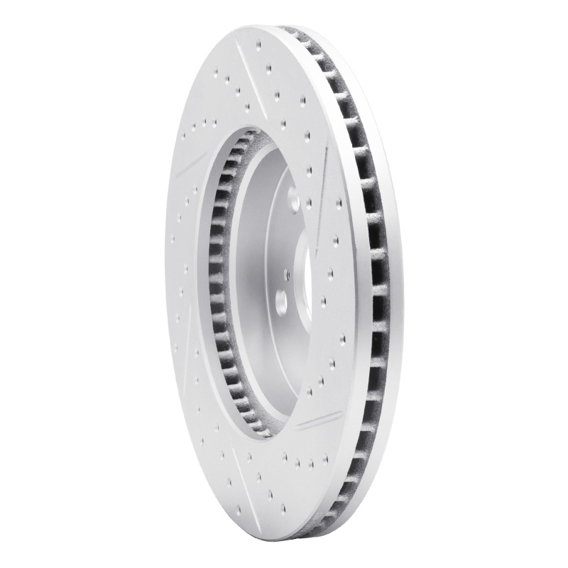 Lexus IS250 Brake Rotor (1) - Front Left - DFC - Drilled & Slotted Geoperformance - `02-`15