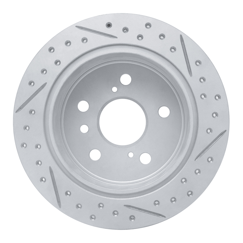Lexus ES330 Brake Rotor (1) - Rear Left - DFC - Drilled & Slotted Geoperformance - `02-`08