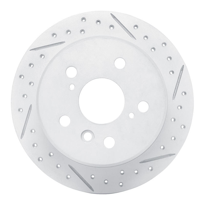 Lexus Es330 Brake Rotor (1) - Rear Right - DFC - Drilled & Slotted Geoperformance - `02-`08