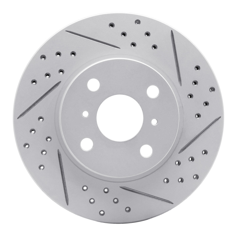 Scion IQ Brake Rotor (1) - Front Right - DFC - Geoperformance Rotor - Drilled & Slotted - `06-`19