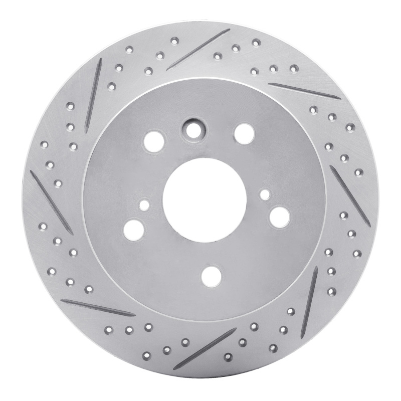 Lexus ES350 Brake Rotor (1) - Rear Left - DFC - Drilled & Slotted Geoperformance - `07-`12