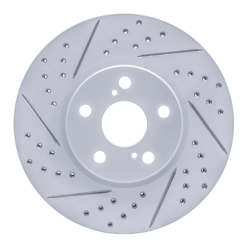 Pontiac Vibe Brake Rotor (1) - Front Left - DFC - Drilled & Slotted Geoperf - `08-`19