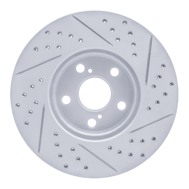 Pontiac Vibe Brake Rotor (1) - Front Left - DFC - Drilled & Slotted Geoperf - `08-`19