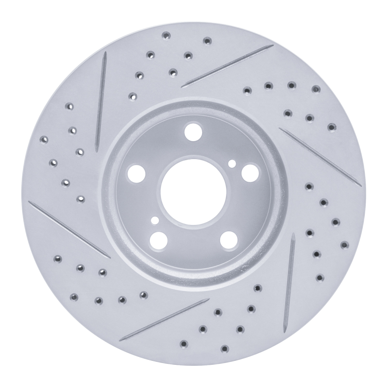 Pontiac Vibe Brake Rotor (1) - Front Right - DFC - Drilled & Slotted Geoperformance - `08-`19