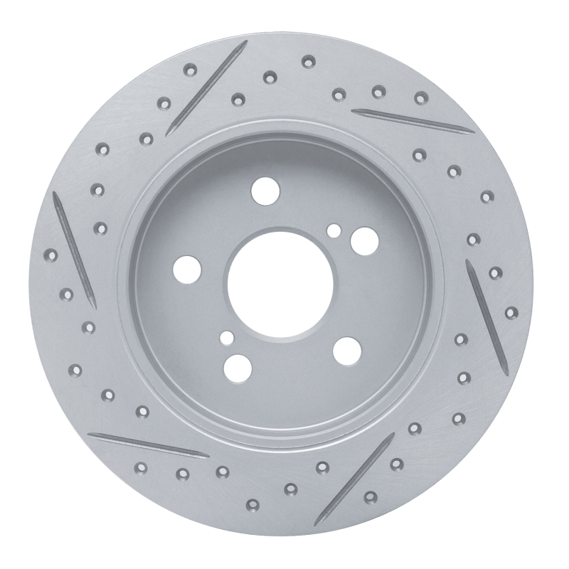 Lexus CT200H Brake Rotor (1) - Rear Right - DFC - Drilled & Slotted Geoperformance - `09-`24