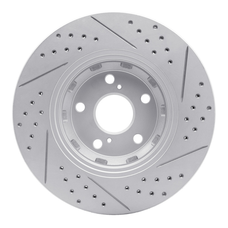 Toyota Venza Brake Rotor (1) - Front Left - DFC - Drilled & Slotted Geoperformance - `09-`15