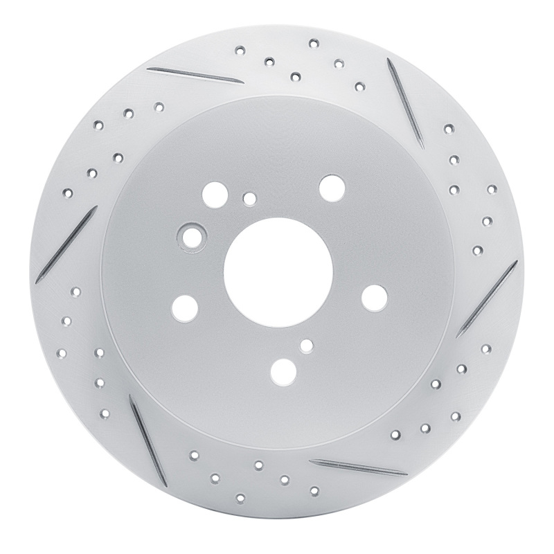 Toyota Venza Brake Rotor (1) - Rear Right - DFC - Geoperformance Rotors - Drilled & Slotted - `09-`15