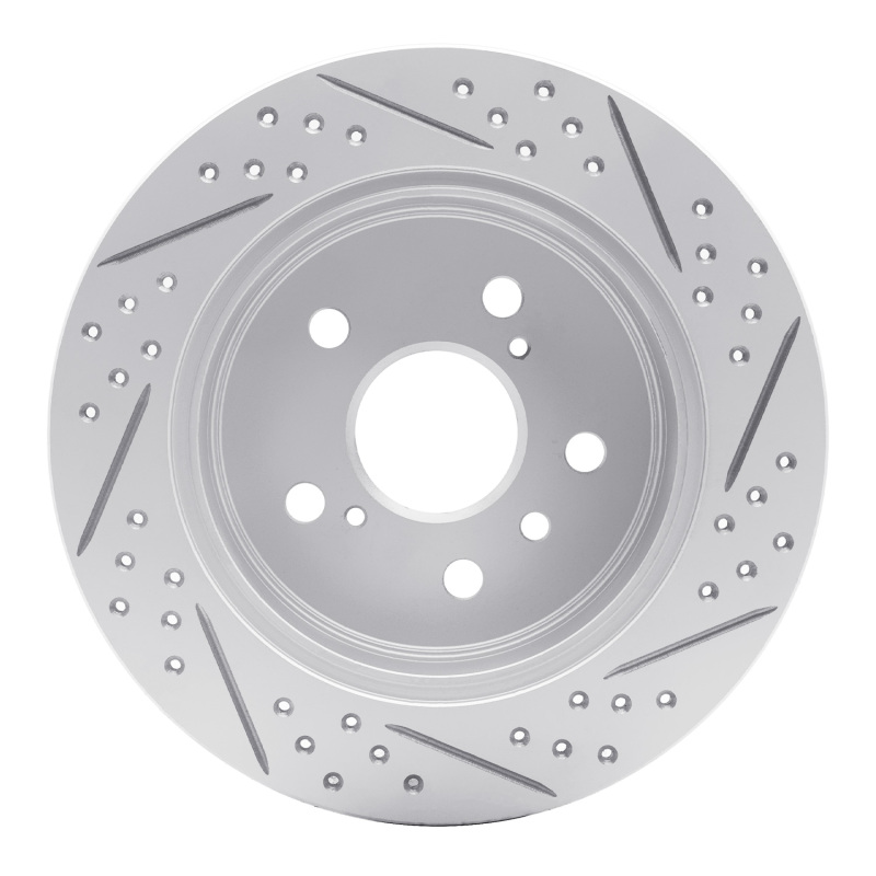 Lexus Ct200H Brake Rotor (1) - Front Right - DFC - Drilled & Slotted Geoperformance - `10-`17