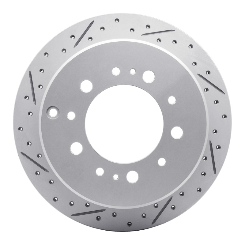 Lexus Lx470 Brake Rotor (1) - Rear Left - DFC - Geoperformance Drilled & Slotted - `98-`07