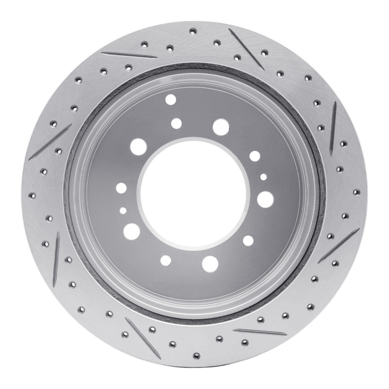 Lexus Lx470 Brake Rotor (1) - Rear Left - DFC - Geoperformance Drilled & Slotted - `98-`07
