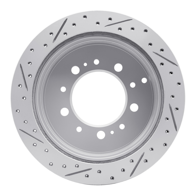 Lexus Lx470 Brake Rotor (1) - Rear Right - DFC - Drilled & Slotted Geoperformance - `98-`07