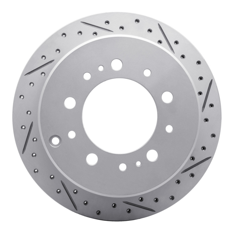 Lexus Lx470 Brake Rotor (1) - Rear Right - DFC - Drilled & Slotted Geoperformance - `98-`07