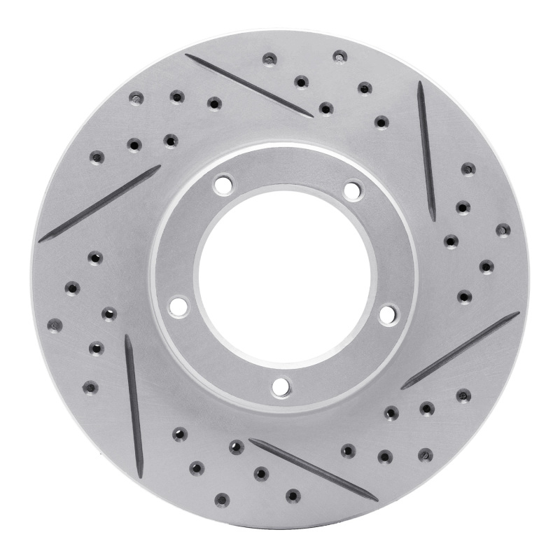 Toyota Tacoma Brake Rotor (1) - Front Right - DFC - Drilled & Slotted Geoperformance - `95-`04