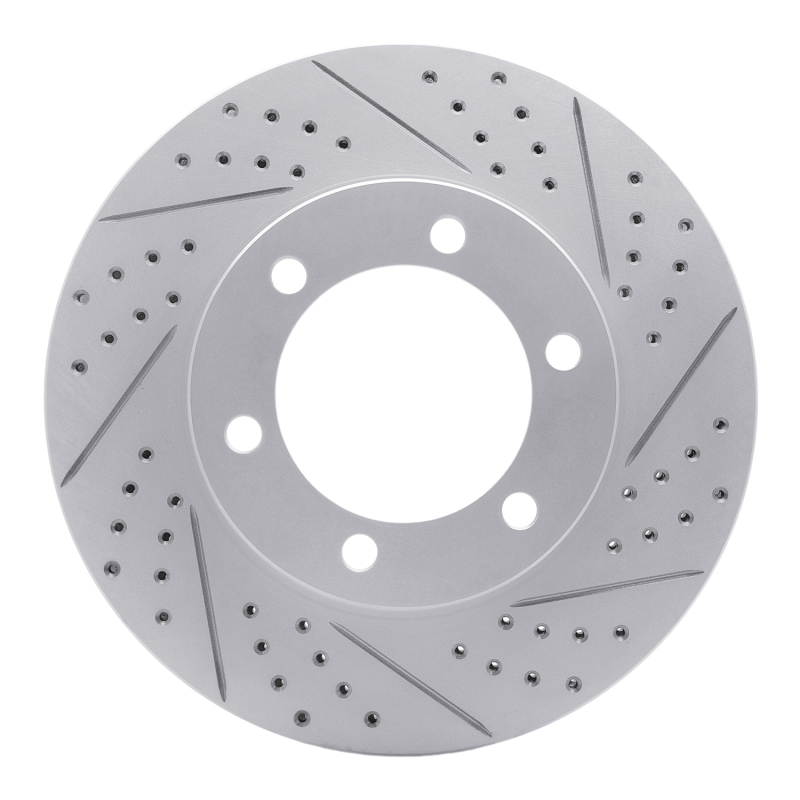 Toyota Tundra Brake Rotor (1) - Front Right - DFC - Geoperf Drilled & Slotted - `00-`07