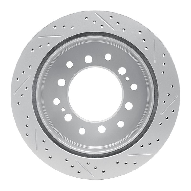 Lexus Gx470 Brake Rotor (1) - Rear Left - DFC - Geoperf Drilled & Slotted - `01-`09